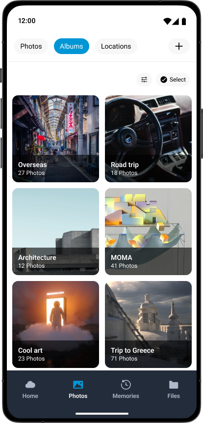 Mobile Screen Result Cloud Release 25.12 Grid View