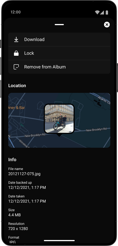 Mobile Screen Result